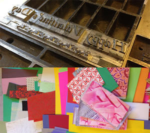 Letterpress and paper for valentines